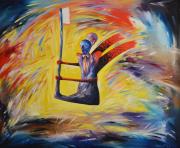 Paranormális utazás, 1994, olaj, farostd, 115 x 95 cm