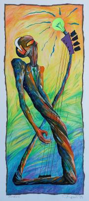 Extázis, 1994, vegyes technika, papír, 61 x 43 cm