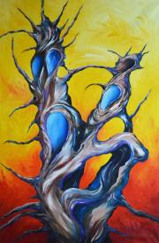 Metamorfózis 1, 1996, olaj, vászon, 75 x 115 cm