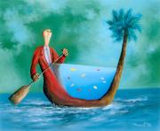 Autoakváriumizálódás, 1998, olaj, farost, 60 x 50 cm