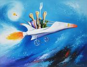 Paratudósok tanulmányúton, 1998, olaj, farost, 60 x 50 cm