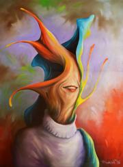 Portré 6, 1996, olaj, vászon, 66 x 88 cm