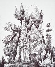 Szamócaházak völgye, 2023, 10x12 cm