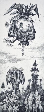 Utazók, 2024, 8x20 cm