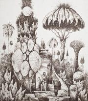 Kerti terasz - a hajnal zenéje, 2016, 15x17 cm