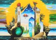 Héliosz szigetei (Léghajó), 2002, olaj, vászon, 140 x 100 cm