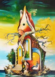 Jóreménység-fok, 2003, olaj, farost, 50 x 70 cm