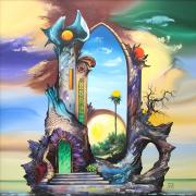 Gránitvirágok szigete, 2003, olaj, farost, 60 x 60 cm