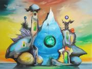 Átjáró Dél Tengereihez, 2005, olaj, vászon, 80 x 60 cm