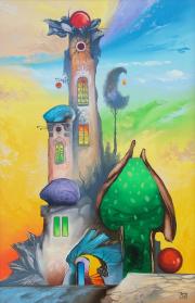 A smaragdforrás szigete, 2008, olaj, farost, 40 x 60 cm