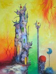 Smaragd szurdok, 2010, olaj, farost, 45 x 60 cm