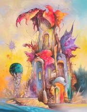 Erdei ház 4, 2014, olaj, farost, 40x50 cm