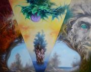 Az utolsó sziget, 2016, olaj, vászon, 100x80 cm