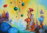 Kristályvirágok földje 13, 2016, olaj, vászon, 140x100 cm