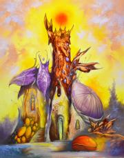 Vörös kövek völgye 10, 2018, olaj, farost, 40x50 cm