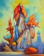 Vörös kövek völgye 9, 2018, olaj, vászon, 40x50 cm