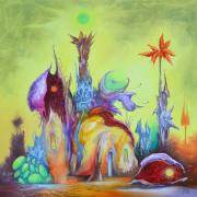 A zöld hold háza, 2019, olaj, vászon, 60x60 cm