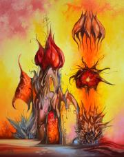 Fénymalom, 2020, olaj, farost, 40x50 cm