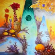 Dimenziók 2, 2020, olaj, vászon, 100x100 cm