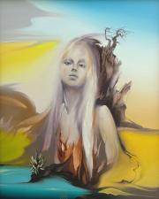 Folyóparton, 2005, olaj, farost, 40 x 50 cm