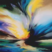 Sarki fény 2, 2004, olaj, farost, 60 x 60 cm