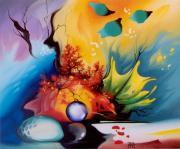 Vörös korall, 2003, olaj, farost, 60 x 50 cm