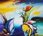 Lagúna 3, 2003, olaj, farost, 60 x 50 cm