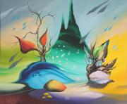 Mélytengeri átjáró 3, 2004, olaj, farost, 60 x 50 cm