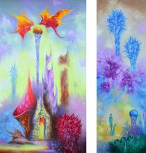 A kiállításon szereplő 2 festményem